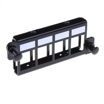 Adaptera plāksne ACT FA2057 4 x keystone UTP melna