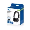 ACT salokāmas stereo austiņas ar 3,5 mm audio ligzdu