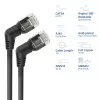 ACT DD1901 Cat6 U/FTP (STP) tīkla kabelis 1 m, melns, slīpais savienotājs
