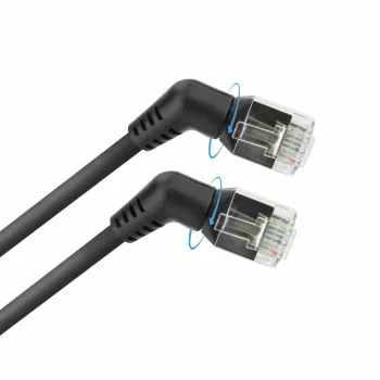 ACT tīkla kabelis DD1903 Cat6 U/FTP (STP) melns, 3 m, RJ-45 uz RJ-45, apzeltīti kontakti