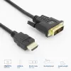 ACT AK3736 HDMI–DVI-D kabelis 3 m melns