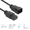 Strāvas kabelis ACT C20–C21 IEC60320 melns 2 m, 250 V 16 A