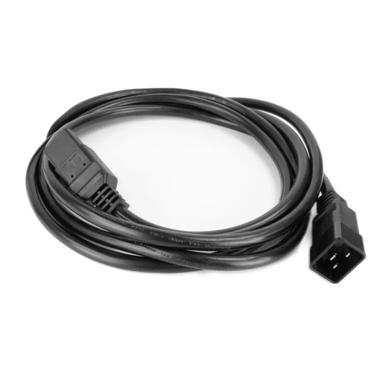 Strāvas kabelis ACT C20–C21 IEC60320 melns 2 m, 250 V 16 A