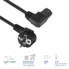ACT strāvas vads CEE7/7 vīriešu (leņķa) - C15 (leņķa pa kreisi) IEC60320 melns 1.5 m