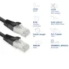 ACT FB8102 tīkla kabelis Cat8 U/FTP (STP) melns 2 m ar RJ-45 savienotājiem