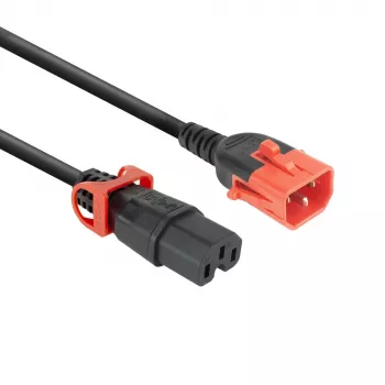 ACT strāvas vads C14 IEC Lock+ Dual Locking - C15 IEC Lock+ melns 3 m, PC3876