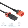 ACT strāvas vads C14 IEC Lock+ Dual Locking - C15 IEC Lock+ melns 3 m, PC3876