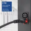 ACT strāvas vads C14 IEC Lock+ Dual Locking - C15 IEC Lock+ melns 3 m, PC3876
