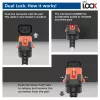 ACT Powercord C14 IEC Lock+ Dual Locking - C15 IEC Lock+ balts 3 m, PC3879