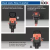 ACT Powercord C14 IEC Lock+ Dual Locking - C15 IEC Lock+ sarkans 1 m, PC3869