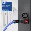 ACT barošanas vads C14 IEC Lock+ Dual Locking - C15 IEC Lock+ zils 1 m, PC3870