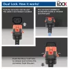 ACT barošanas vads C14 IEC Lock+ Dual Locking - C15 IEC Lock+ zils 1 m, PC3870