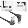 ACT tīkla kabelis DD7900 Cat6a U/UTP savienojuma kabelis 0,5 m RJ-45 melns