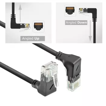 ACT DD7901 tīkla kabelis melns 1 m Cat6a U/UTP (UTP)
