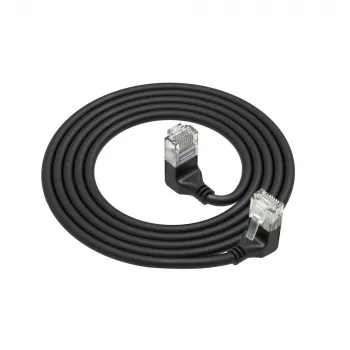 Tīkla kabelis ACT Cat6a U/UTP (UTP) DD7903 — RJ‑45 līdz RJ‑45, 3 m, Melns