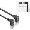 Tīkla kabelis ACT DA5952 Cat6a U/FTP (STP) 0,25 m Melns RJ-45 uz RJ-45