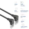 Tīkla kabelis ACT DA5952 Cat6a U/FTP (STP) 0,25 m Melns RJ-45 uz RJ-45