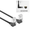 ACT DA6930 Cat6a U/FTP tīkla kabelis 0.15 m, RJ-45 uz RJ-45, apzeltīti kontakti, melns