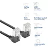ACT DA6930 Cat6a U/FTP tīkla kabelis 0.15 m, RJ-45 uz RJ-45, apzeltīti kontakti, melns