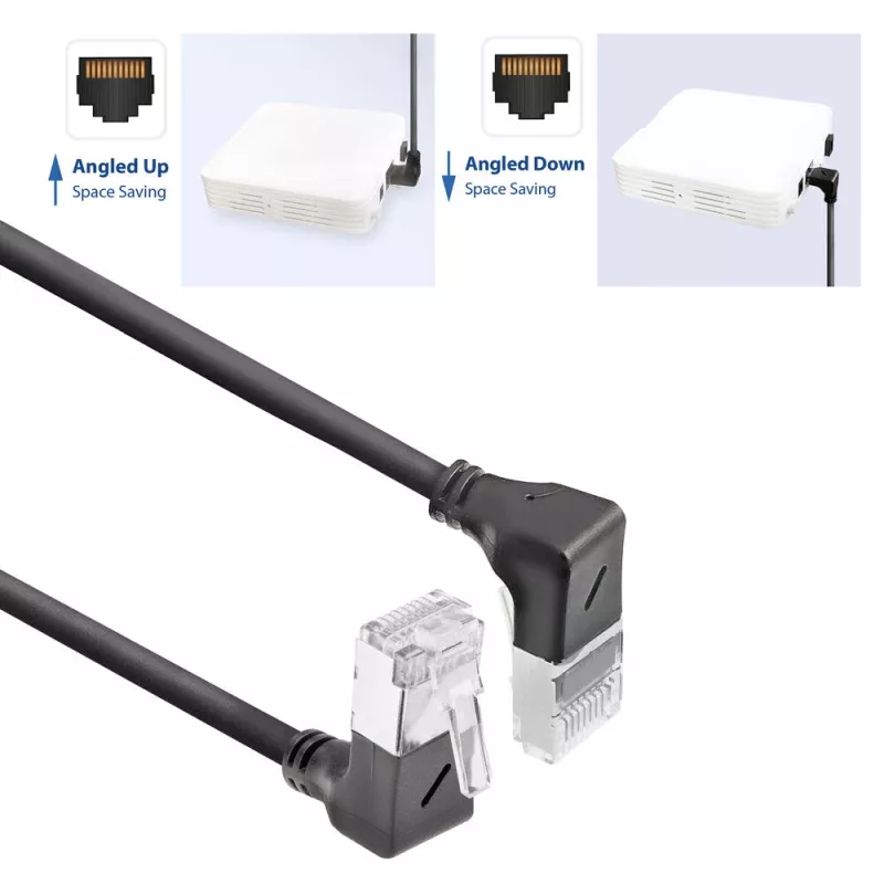 ACT DA7903 Cat6a U/FTP (STP) tīkla kabelis, melns, 3 m, RJ-45 – RJ-45, apzeltīti kontakti