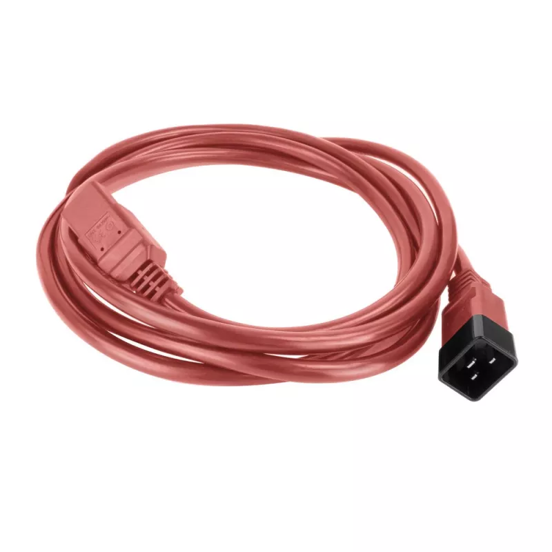 Strāvas vads ACT C20–C21 IEC60320 sarkans 2 m, 16 A 250 V