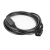 Strāvas vads ACT C14–C21 IEC60320 melns 3 m, 250 V 10 A