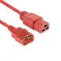 Strāvas kabelis ACT C14 uz C21 IEC60320 sarkans 1 m, 250V 10A