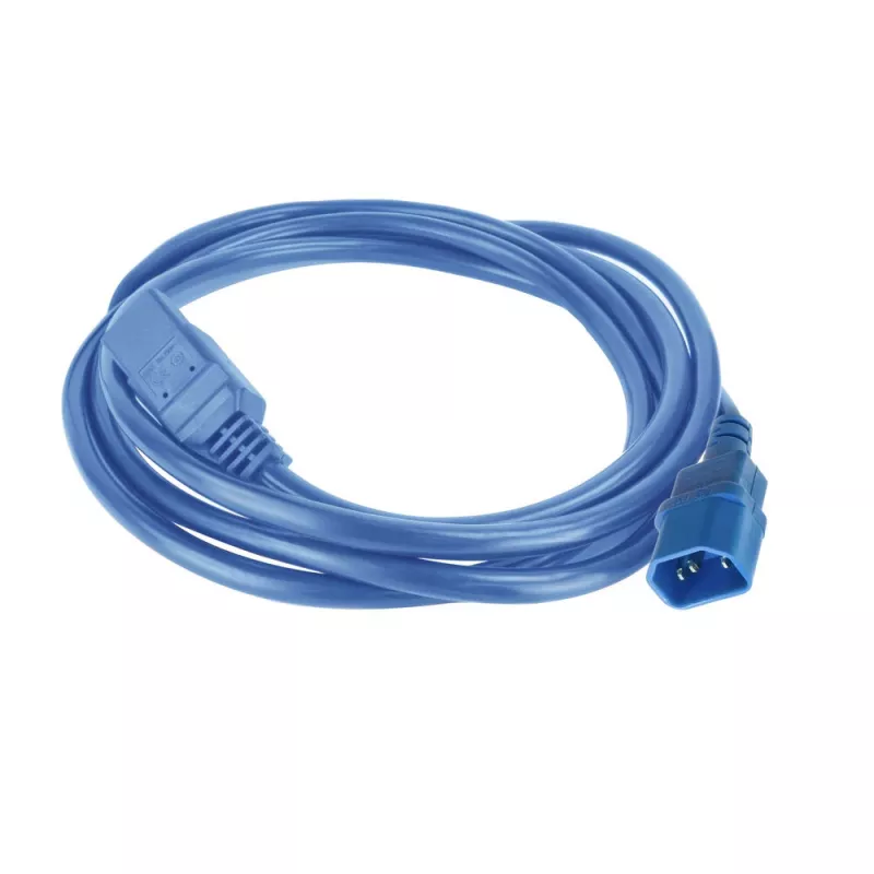 Strāvas vads ACT C14–C21 IEC60320 zils 1,5 m, 250 V 10 A