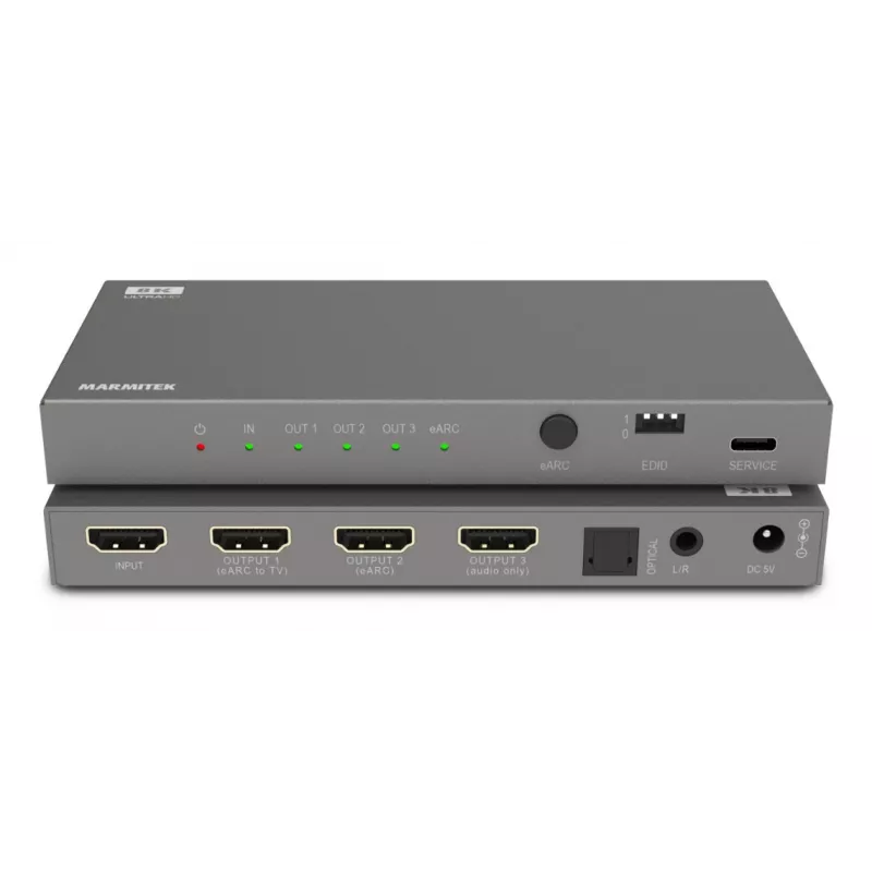 Marmitek Connect AE34 25008496 – HDMI audio ekstraktors ar eARC un 8K atbalstu