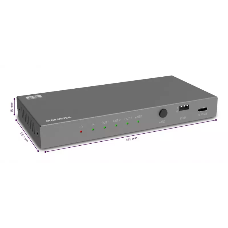Marmitek Connect AE34 25008496 – HDMI audio ekstraktors ar eARC un 8K atbalstu