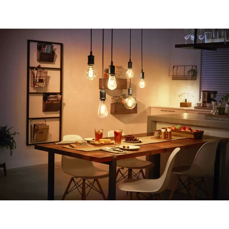 Viedā spuldze Philips 1-pack ST72 E27 Filament Edison Bluetooth Zigbee