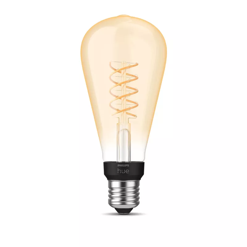 Viedā spuldze Philips 1-pack ST72 E27 Filament Edison Bluetooth Zigbee