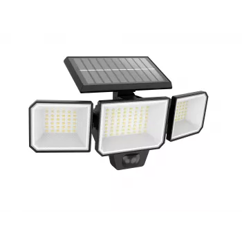 Apgaismojums drošībai Philips Securit 8.7W LED saules 5000K, 4V akumulators, melns plastmasas korpuss