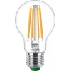 Philips Classic LED spuldze 60W ekvivalents, E27 caurspīdīga silta balta, 3 iepakojumā, energoklase A