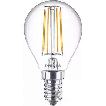 Philips Filament Candle Clear 40W P45 E14 x6, 4.3 W, 40 W, E14, 470 lm, 15000 h