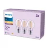 Philips Filament Spuldze Caurspīdīga 60 W A60 E27 x3, 7 W, 60 W, E27, 806 lm, 15000 h, Silta balta
