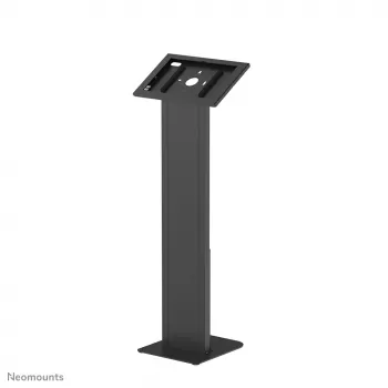 Neomounts FL15-628BL1 grīdas statīvs planšetēm — universāls, slēdzams, max slodze 3 kg, melns