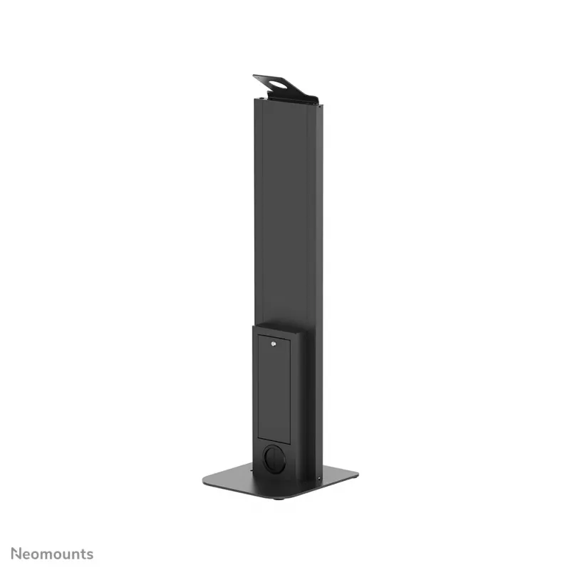Neomounts FL15-628BL1 grīdas statīvs planšetēm — universāls, slēdzams, max slodze 3 kg, melns