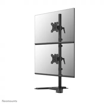 Neomounts divu monitoru statīvs DS45-600BL2V 2 displejiem 10–32 collas, VESA 75x75–100x100, max slodze 9 kg, brīvi stāvošs, melns