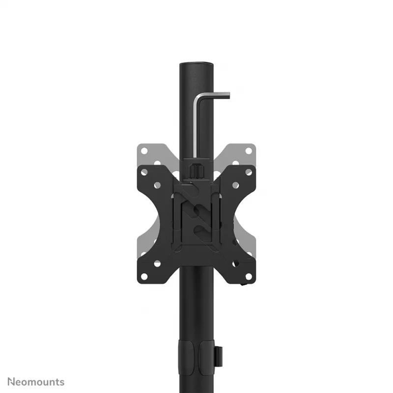Neomounts divu monitoru statīvs DS45-600BL2V 2 displejiem 10–32 collas, VESA 75x75–100x100, max slodze 9 kg, brīvi stāvošs, melns