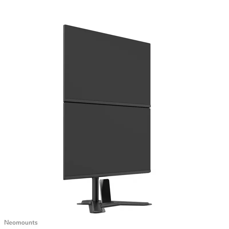 Neomounts divu monitoru statīvs DS45-600BL2V 2 displejiem 10–32 collas, VESA 75x75–100x100, max slodze 9 kg, brīvi stāvošs, melns