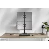 Neomounts divu monitoru statīvs DS45-600BL2V 2 displejiem 10–32 collas, VESA 75x75–100x100, max slodze 9 kg, brīvi stāvošs, melns