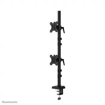 Neomounts DS60-600BL2V Divu monitoru roka 10-32 collas, Skava/Caurums, 9 kg, 25.4 cm (10 collas), 81.3 cm (32 collas), 100 x 100 mm, Melna