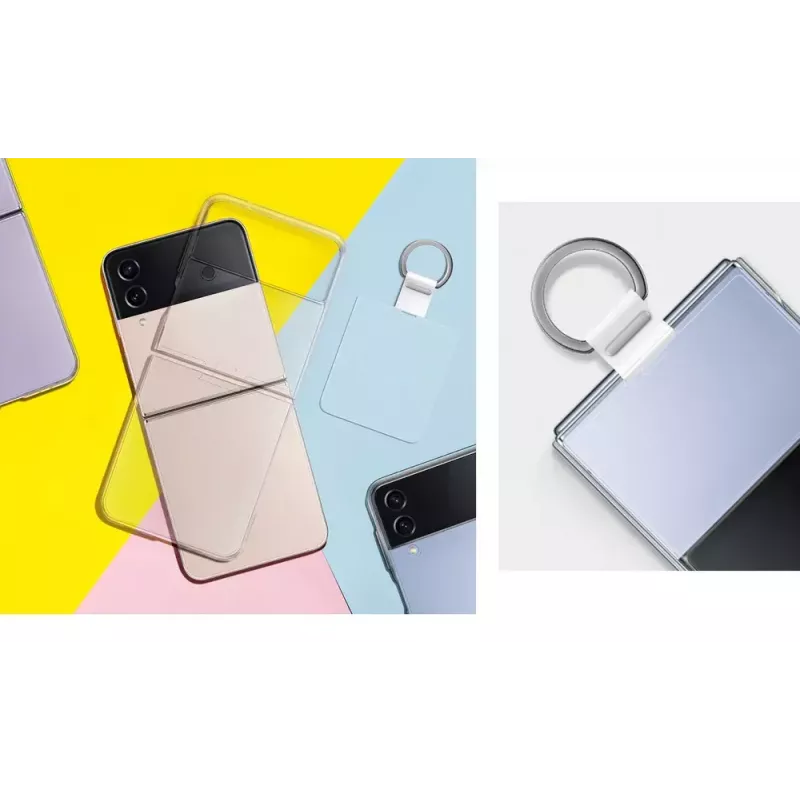 Samsung EF-OF721CTEGWW caurspīdīgs vāciņš Galaxy Z Flip4 ar gredzenu