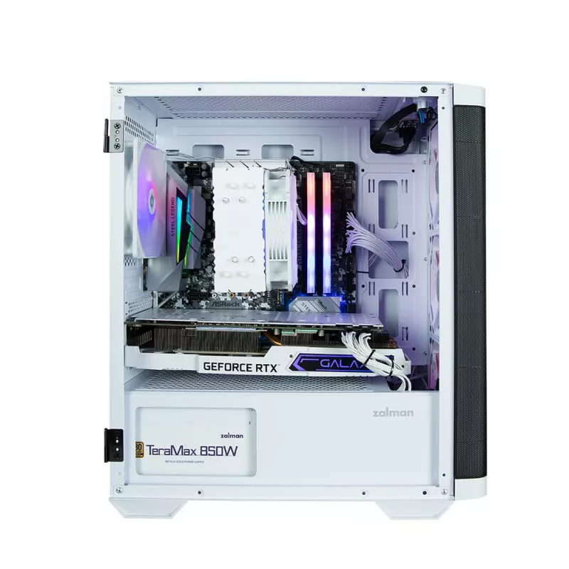 Zalman M4 WHITE datora korpuss Mini Tower Melns, Balts