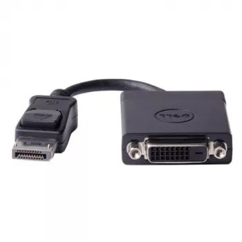DELL 470-AANH video kabeļa adapteris Displayport vīriešu uz DVI-D sieviešu, melns