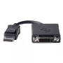 DELL 470-AANH video kabeļa adapteris Displayport vīriešu uz DVI-D sieviešu, melns
