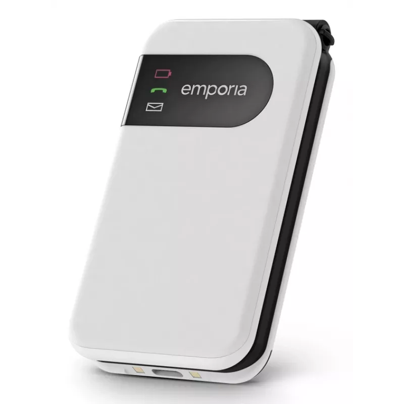 Emporia SIMPLICITYglam.4G 7,11 cm (2,8 inch) 106 g Balts Senioru telefons