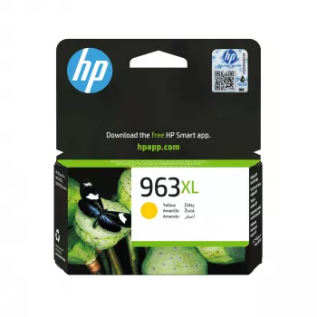 HP 963XL augstas ietilpības dzeltena oriģinālā tintes kasetne