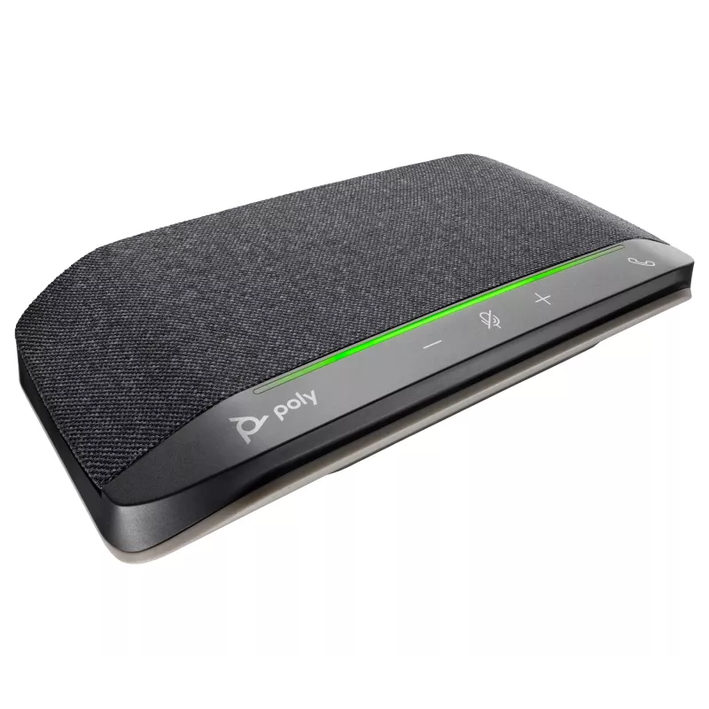 HP Poly Sync 10 USB-A USB-C skaļrunis, sudraba krāsa
